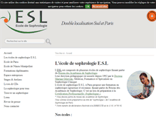 Tablet Screenshot of esl-sophrologie.com